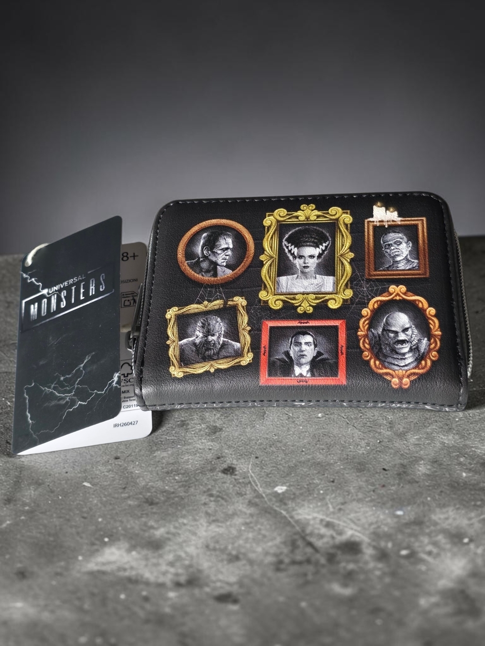 Loungefly Universal Monsters Classic Horror Frames Mini Zip Wallet NWT